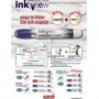 Marker tabla uni-ball InkView PWB-202, varf rotund, 1.8-2.2 mm