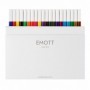 Fineliner uni-ball EMOTT PEM-SY 40C, 0.4 mm, 40 culori/set